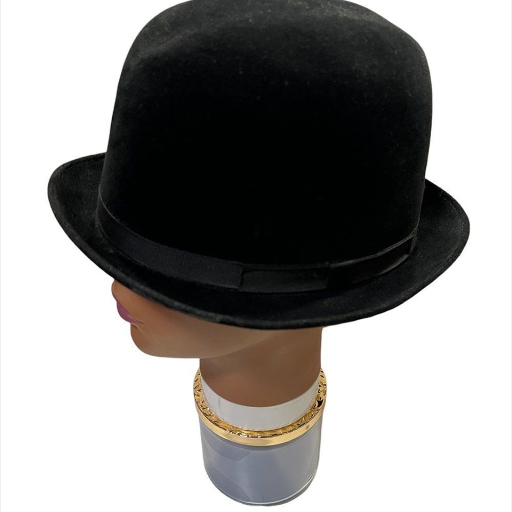 VINTAGE 1960’s DOBBS DELUXE GAME BIRD BLACK HAT SIZE 7 FROM SHAFFER'S MENS SHOP